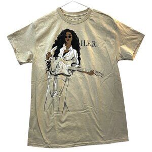 H.E.R. Graphic T-shirt 100% Cotton Short Sleeve Tee Womens Size Medium